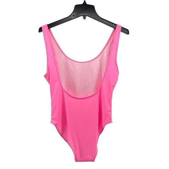 Hot Pink “Babe” Graphic One-Piece Swimsuit Women’s Size Large Pool Party Vibes - Picture 3 of 11